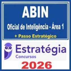 ABIN (Oficial de Inteligência – Área 1 + Passo) Estratégia 2026