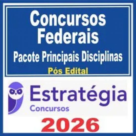 Concursos Federais (Pacote Principais Disciplinas) Estratégia 2026