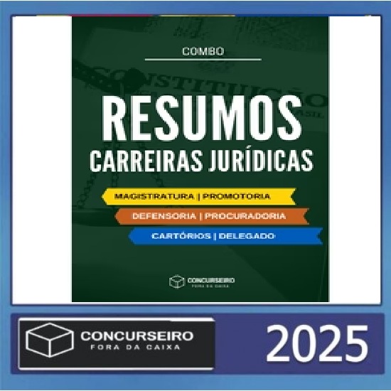 Combo - Carreiras Jurídicas Concurseiro Fora da caixa 2025