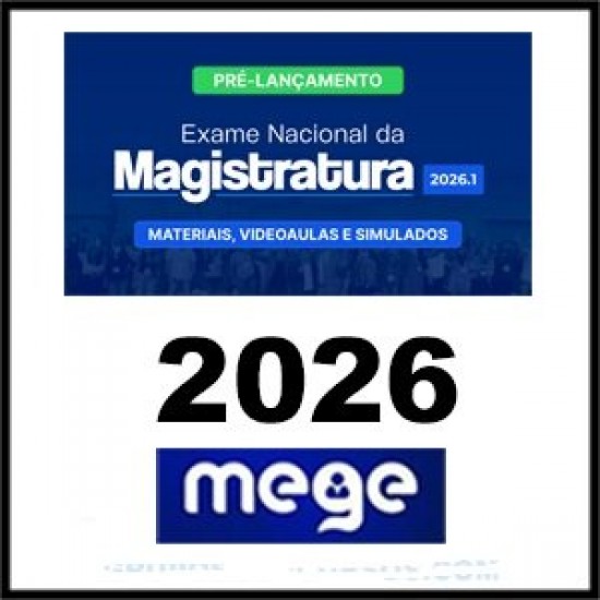 Rateio Enam 2026.1 (Pré-edital) Mege