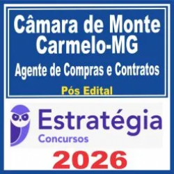 Câmara de Monte Carmelo MG (Agente de Compras e Contratos) Pós Edital – Estratégia 2026