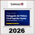Delegado de Polícia Civil Espírito Santo PC-ES 2026 - Pré-edital Supremo TV 2026
