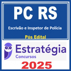 PC-RS (Escrivão e Inspetor de Polícia) Pacote - 2025 (Pós-Edital) Estratégia Pós Edital PC-RS (Escrivão e Inspetor de Polícia) Pacote - 2025 (Pós-Edital) Estratégia Pós Edital