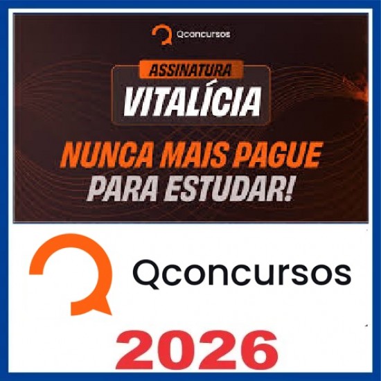 ASSINATURA ILIMITADO AVANÇADO  VITALÍCIO Q CONCURSOS 2026