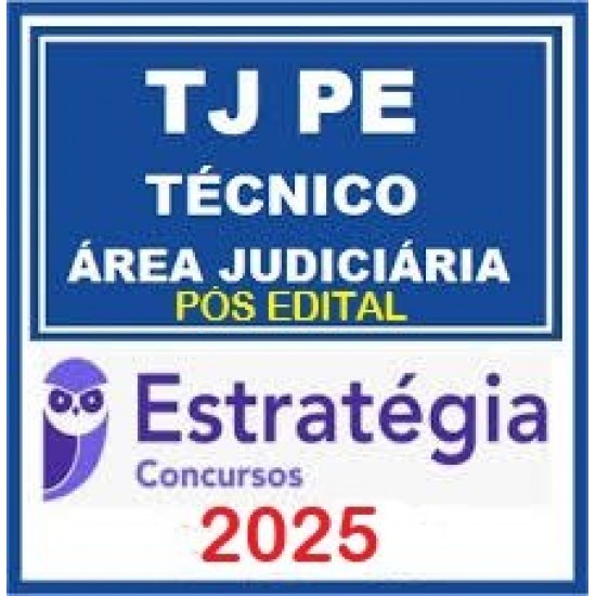 TJ-PE (Técnico - Área Judiciária) - Pacote Teórico + Pacote Passo Estratégico 2025 TJ-PE (Técnico - Área Judiciária) - Pacote Teórico + Pacote Passo Estratégico 2025