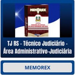 Memorex TJ RS (Técnico Judiciário – Área Administrativo-Judiciária) Pensar Concursos Pós Edital 2025 Memorex TJ RS (Técnico Judiciário – Área Administrativo-Judiciária) Pensar Concursos Pós Edital 2025