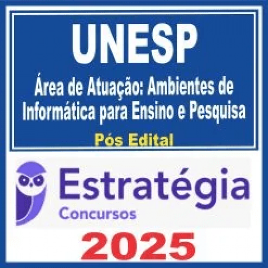 UNESP (Assistente de Suporte Acadêmico II – Área de Atuação: Ambientes de Informática para Ensino e Pesquisa) Pós Edital UNESP (Assistente de Suporte Acadêmico II – Área de Atuação: Ambientes de Informática para Ensino e Pesquisa) Pós Edital
