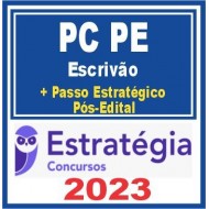 PC PE (Escrivão de Polícia + Passo) Pós Edital – Estratégia 2023