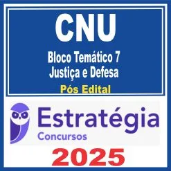 CNU - Concurso Nacional Unificado (Bloco Temático 7 - Justiça e Defesa) Pacotaço - Pacote Teórico + Pacote Passo Estratégico - 2025 (Pós-Edital) Estratégia CNU - Concurso Nacional Unificado (Bloco Temático 7 - Justiça e Defesa) Pacotaço - Pacote Teórico + Pacote Passo Estratégico - 2025 (Pós-Edital) Estratégia